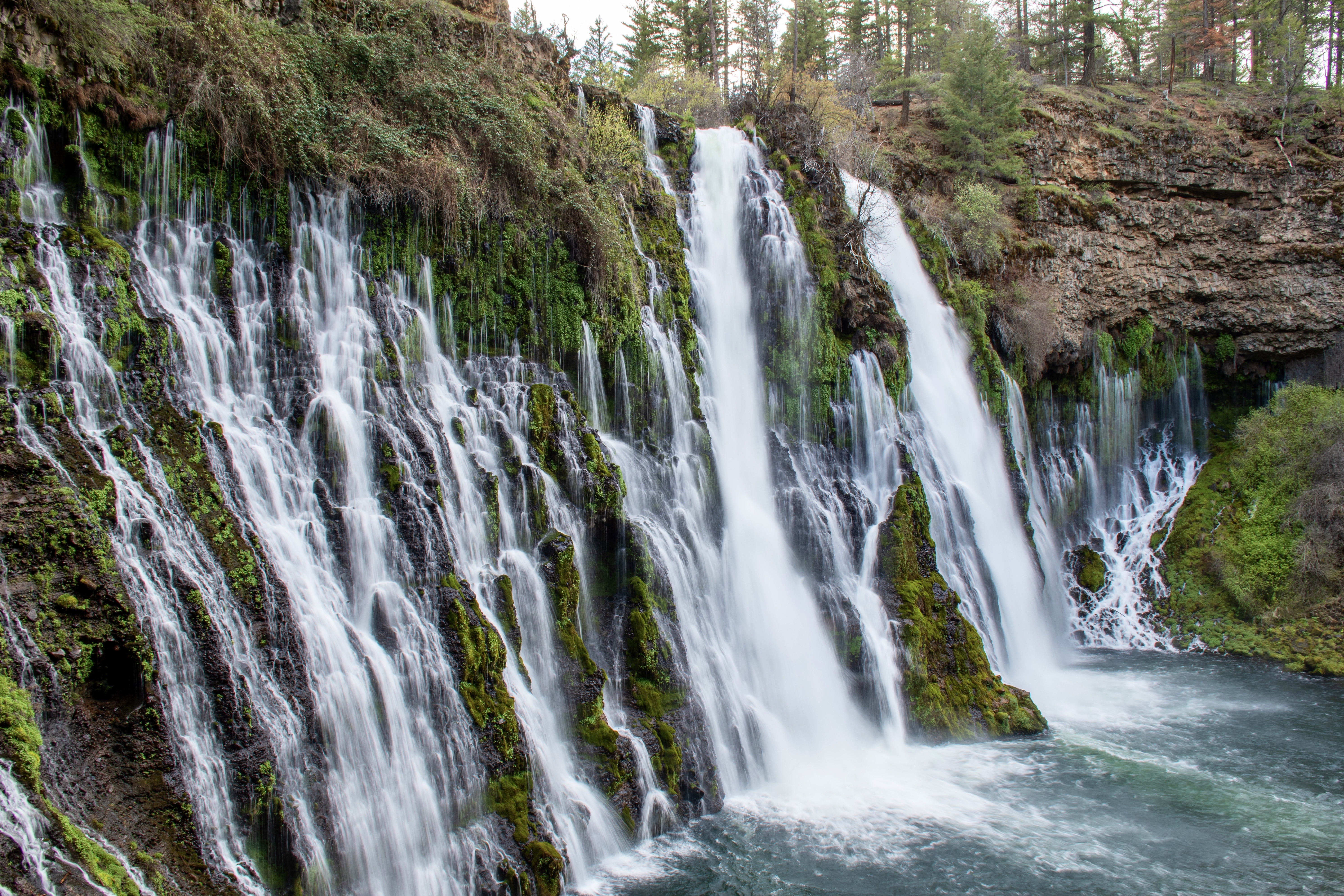 Burney falls in northern california.